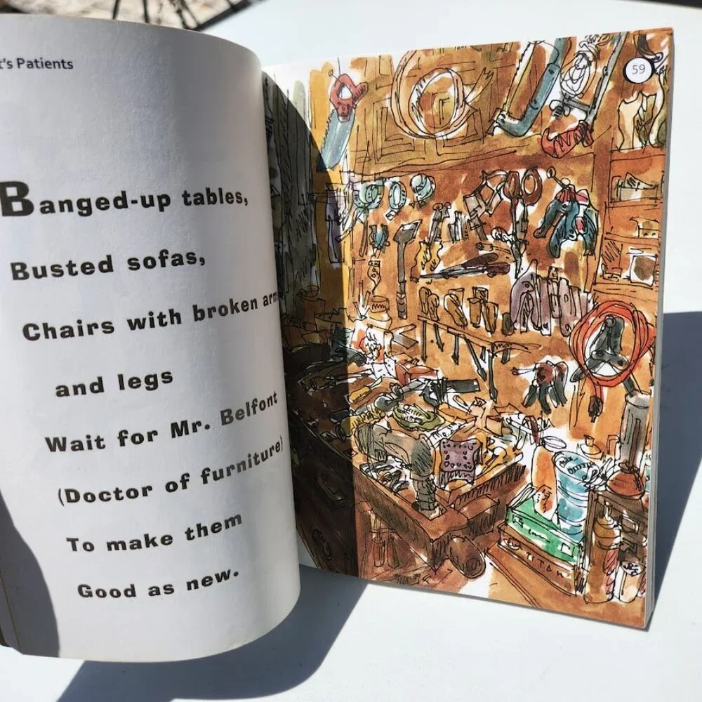 Cornstalks a Bushel of Poems Paperback Book by James Stevenson Poem Sketches Dra